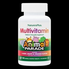 Naturesplus Animal Parade Gold Childrens Multi Assorted Cherry Orange 180 Chewab picture