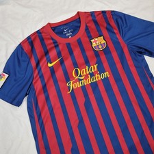 Barcelona 2011 2012 home soccer jersey Nike dri-fit  419877-486 Size L Qatar picture