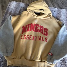 Essentials Fear Of God x NFL San Francisco 49ers Sport Fit Hoodie Sweatshirt Lg picture