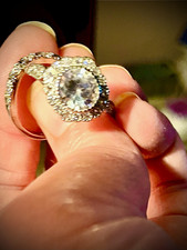 Museum Collections 1890 Victorian Era Diamond Ring Natural Diamond Halo Sz 7 picture