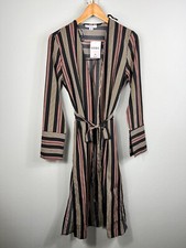 Favlux Fashion Women's Jacket Casual Long Sleeve Belted Black & Burgundy M picture