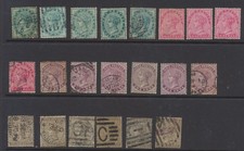 India Stamps 1882-1890 SG84/90 Mint Hinged + Used CV £69.35 picture