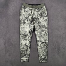 Lululemon Textured Tech Jogger Mens Medium Green Diamond Print Tapered Athletic picture