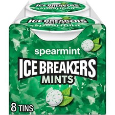 ICE BREAKERS Spearmint Sugar Free Mints Tins, 1.5 oz (8 Count) picture