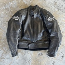 Vanson unique Leather Motorcycle Race vintage black jacket picture