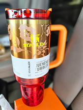 Authentic KAROL G×Stanley Quencher H2.0  40oz Insulated Tumbler Handle Lid picture