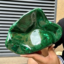6.4 lb  Natural Malachite Stone Polished Gift Display Decor Stone Art picture