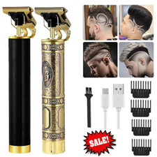 Men Hair Clippers Trimmer Shaver Cutting Beard Cordless Barber T-Blade Seller US picture