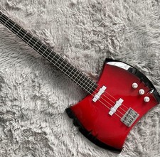 New Solid 4-string Marceline's Bass Guitar Red Both Edge AXE Chrome Hardware picture