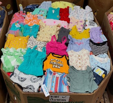 Lot of 100pcs Mix Kids Girls Clothes Bulk Wholesale Resale Consignment Siz 0-3T picture