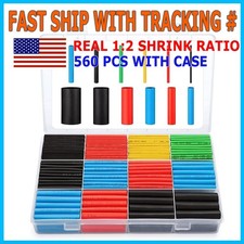 560x Assorted Heat Shrink Cable Wire Tubing Tube Sleeve Kit Car Electrical Wrap picture
