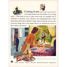 1941 Schlitz Beer Original Vintage Print Ad picture
