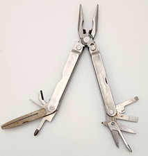 Vintage Leatherman PST Stainless Steel 9-in-1 Foldable Multi-Tool - Silver picture