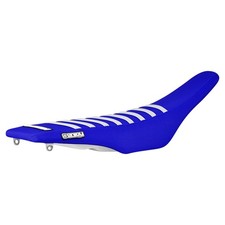 1998-2002 YAMAHA YZF 426 400 gripper seat cover   all BLUE/ WHITE ribs #76 picture