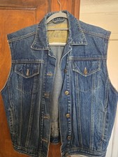 Vtg 80s/90s Forenza Women's Denim Vest Jacket Size M 100% Cotton picture