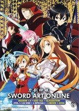 Sword Art Online Season 1-3 + Ggo 1&2 + Alicization (Vol.1-120 End+4sp) +3Movies picture