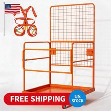 45 inch x 43 inch Cage, Max. 2200 LBS Forklift Man Basket with Harness Forklift picture
