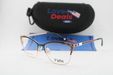 NEW FYSH 3728 S216 GREEN GOLD RED GUNMETAL AUTHENTIC EYEGLASSES 54-17 picture