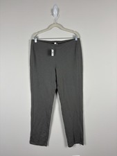 Nwt PureJill J. Jill Knit Slim Leg Pants Women Medium Portobello Gray Pull On picture