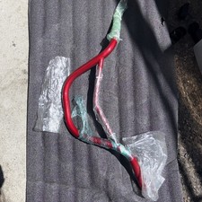 Redline OEM New V Handlebars Red Old School Bmx 1980’s Uncut Stamped & Sticker  picture