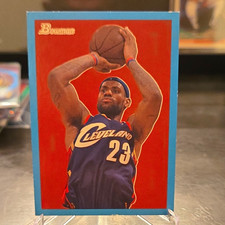 Topps 2009-10 Bowman '48 LeBron James Blue #14 Cavaliers Serial #1489/1948 picture