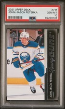 John-Jason Peterka 2021-2022 Upper Deck Young Guns #711 PSA 10 picture