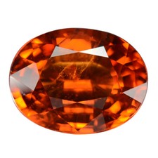 4.12 Ct. Awesome Luster Mandarin Garnet Brilliant Cut WITH GLC CERTIFY picture