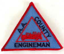 Vtg NOS Unused ANNE ARUNDEL County FIRE DEPARTMENT Maryland EMBROIDERED PATCH picture