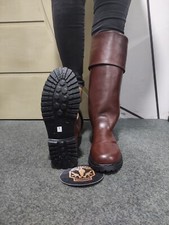 Revolutionary War Colonial Riding Leather Boot With Rubber Sole, Riding Boot picture