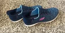 SKECHERS Slip-ins Blue Low Top Lace-Up Athletic Sneakers women’s US 7.5 picture