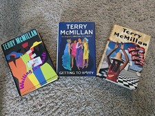 Terry McMillan 3 HC Book Lot | Waiting to Exhale, Getting to Happy, Stella picture