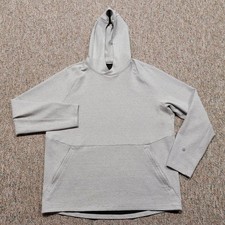 Lululemon At Ease Hoodie Mens XL Gray Textured Pullover Sweatshirt LM3BF7S picture