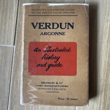 1931 MICHELIN TYRES 1914-1918 BATTLEFIELDS Verdun Argonne HC WWI Dust Jacket picture