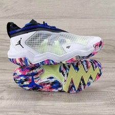 Nike Air Jordan Why Not Zer0.6 White Black Lime Blue Shoes DO7189-101 Mens Size picture