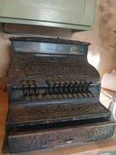 Antique Brass National Cash Register 147 1905 picture