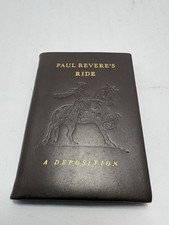 Paul Revere's Ride: A Deposition (Achille J St Onge 1963 Leather) - VERY FINE picture
