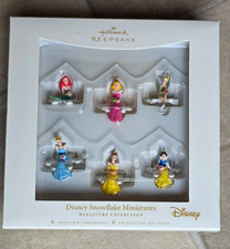 2006 Hallmark Keepsake “Disney Snowflake Miniatures” Set of 6 Princess Mini’s picture