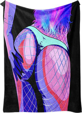 Anime Flannel Throw Blanket, 50X60 In, Soft for Couch Bed picture