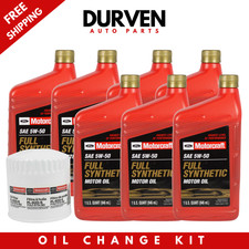 Motorcraft 5W-50 Full Synthetic Oil Kit for 07-12 Ford Mustang GT500 5.4L picture