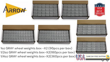6box 1/4,1/2,1OZ GRAY WHEEL WEIGHTS STICK-ON ADHESIVE TAPE 36 LB LEAD-FREE picture