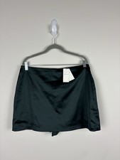 Nwt Abercrombie & Fitch Scarlett Mini Skort Women Size Large Green Stretch picture