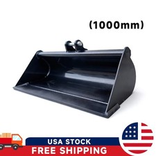 NEW 1000mm Smooth Plain Bucket Attachment For 0.6-1.5Ton Mini Excavator Clean‑Up picture