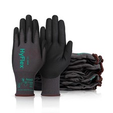 12 Pairs Ansell HyFlex 11-844 Touchscreen Aerofit Work Gloves Sz 9 Large L picture