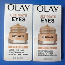 Lot Of 2 Olay Ultimate Eyes Eye Cream Dark Circles, Puffiness 13ml 0.4 FL Oz 2x picture