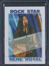 NENE ROYAL Phuket THAILAND ROCK STAR ROOKIE CARD RC w AUTO SWATCH (blank) 4U picture