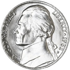 1982 P Jefferson Nickel BU US Coin picture