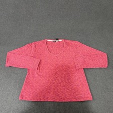 Patagonia Shirt Womens Large Pink Organic Cotton 3/4 Sleeve V-Neck Stretch Top picture