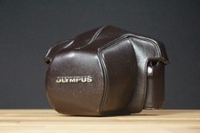 Olympus Brown Ever-Ready Leather Camera Case Excellent Vintage Condition picture