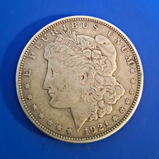 1921-D Morgan Silver Dollar $1 Coin Denver Mint 90% Silver Business Strike picture