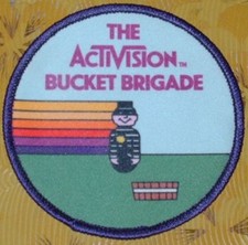 Atari Video Game Vintage 80's Activision Award Patch Kaboom Bucket Brigade picture